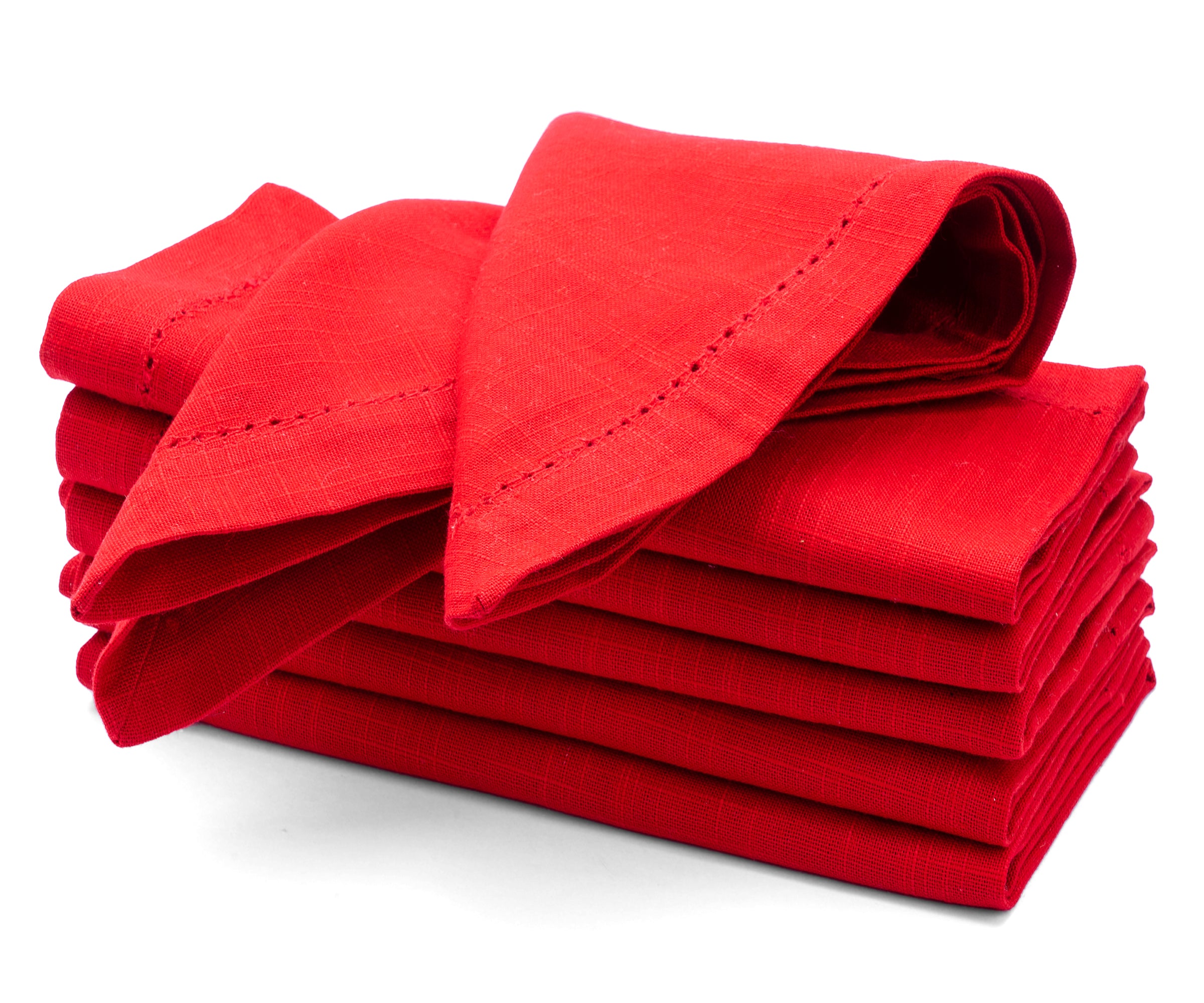 Red Wine Cotton Cloth Napkins for Dinner, Wedding - Like Merlot - Bulk