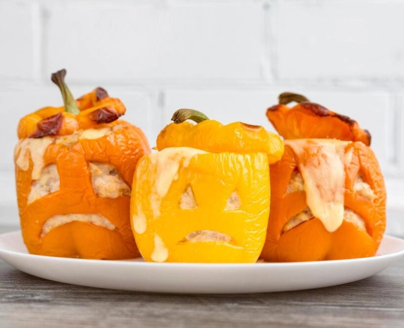 Jack-O’-Lantern Stuffed Peppers Recipe – A Fun Halloween Dinner Idea