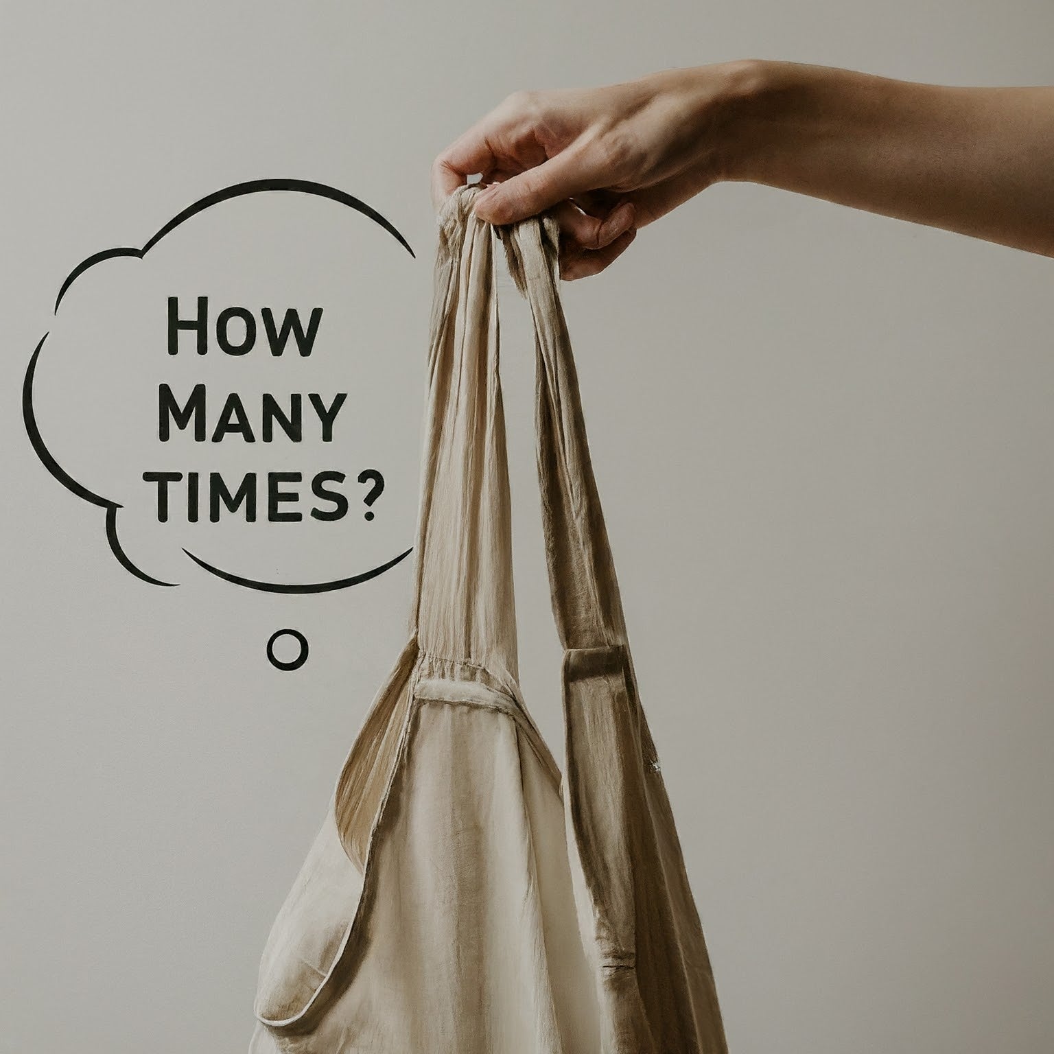 How many times do you need to reuse your reusable grocery bags?