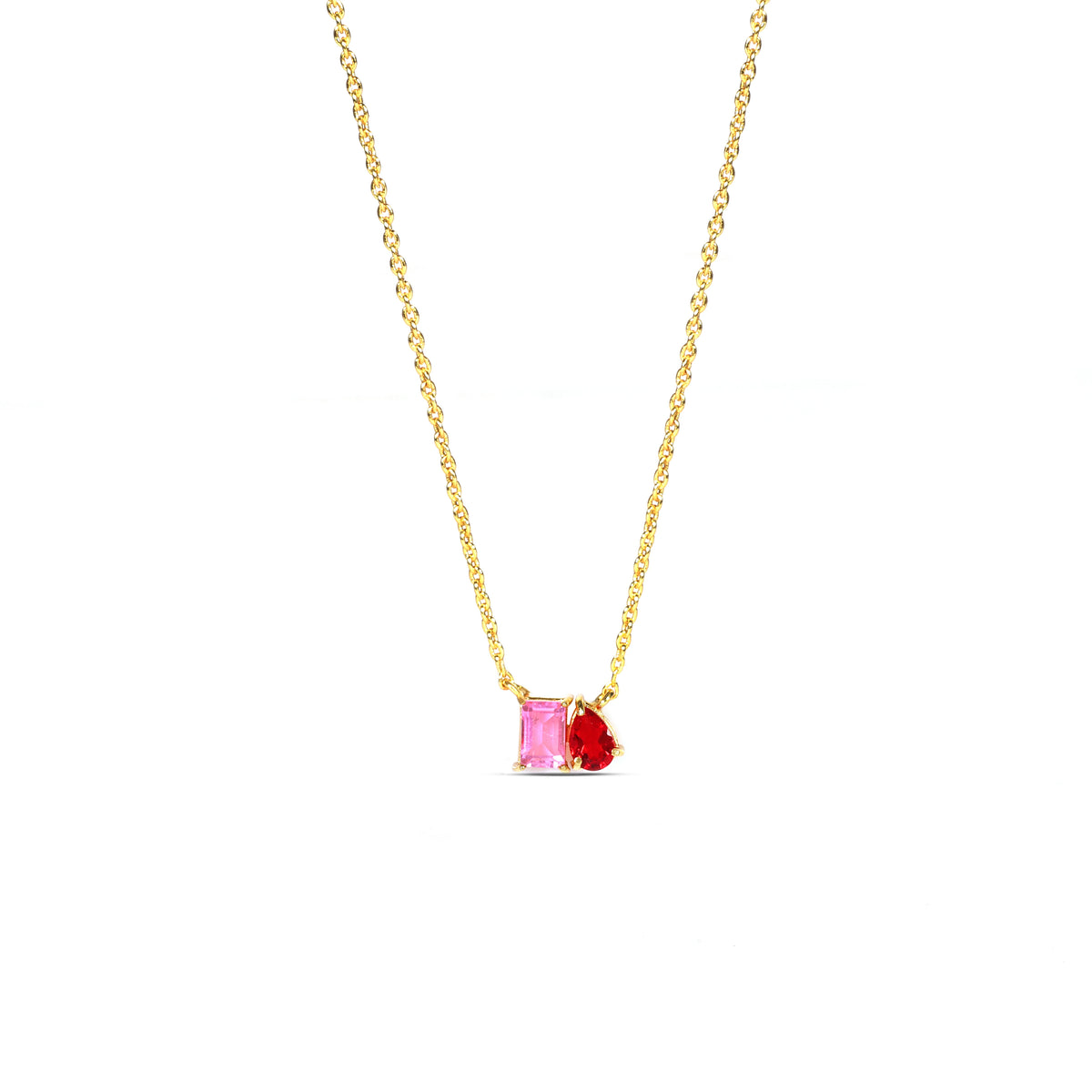 Toi Et Moi Ruby Necklace - Blaze Necklace