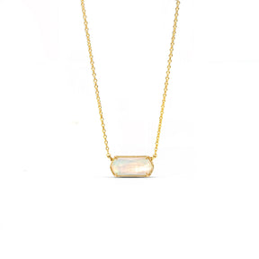 Aura Topaz Pendant Necklace - Opal