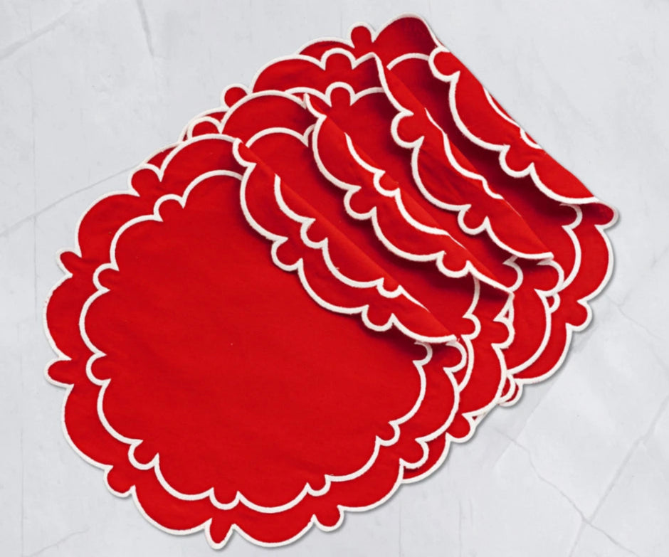 Cloth Placemats Round Set of 4