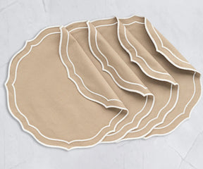 Round Scalloped Table Mats