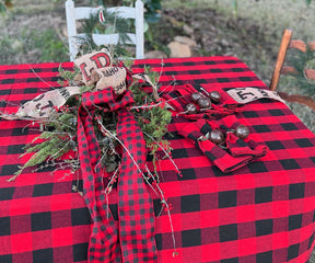 Cotton Tablecloths - Plaid Cloth Tablecloths