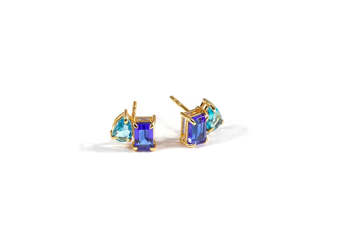 Blue Sapphire Earrings