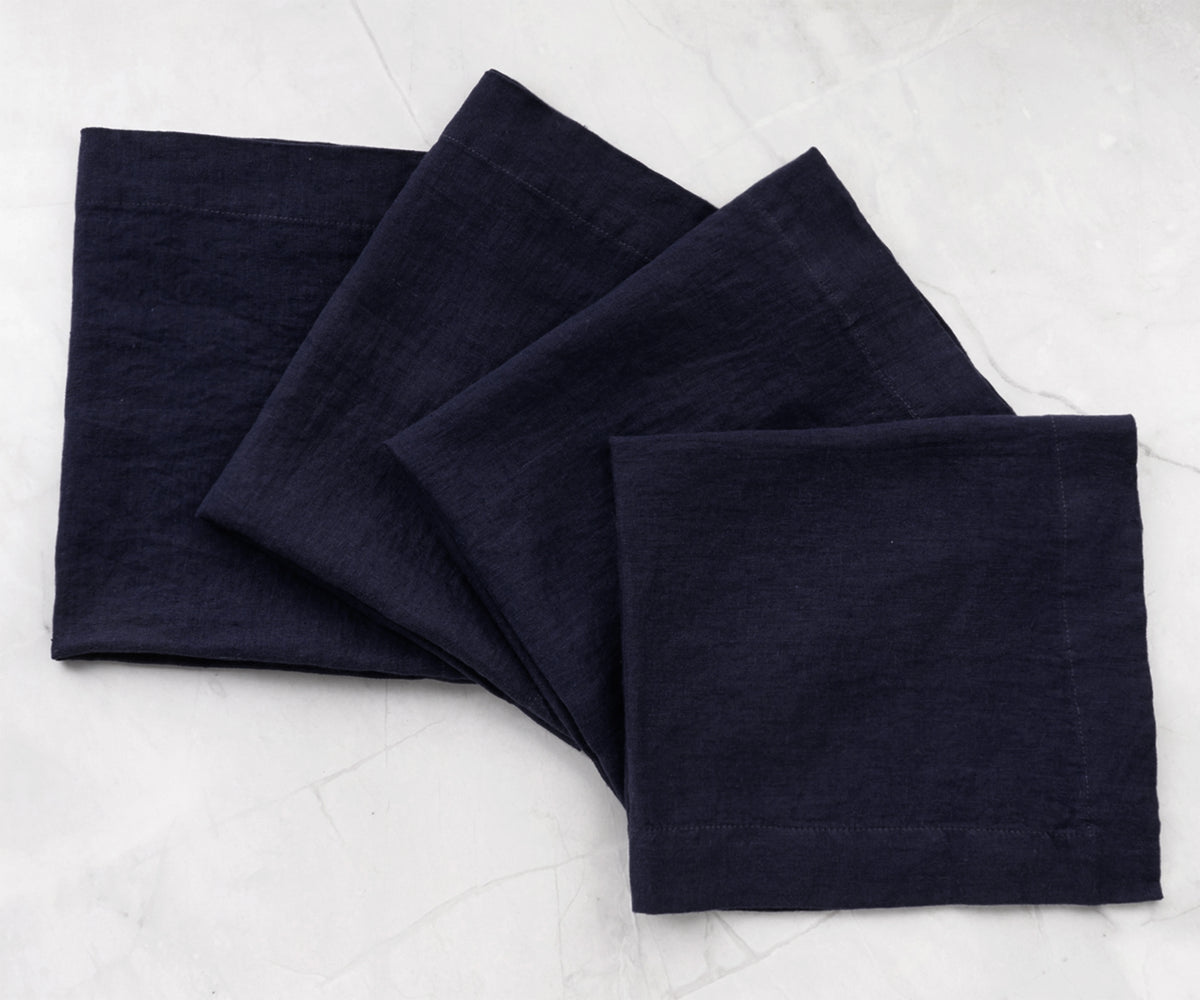 Blue Granite Linen Napkins