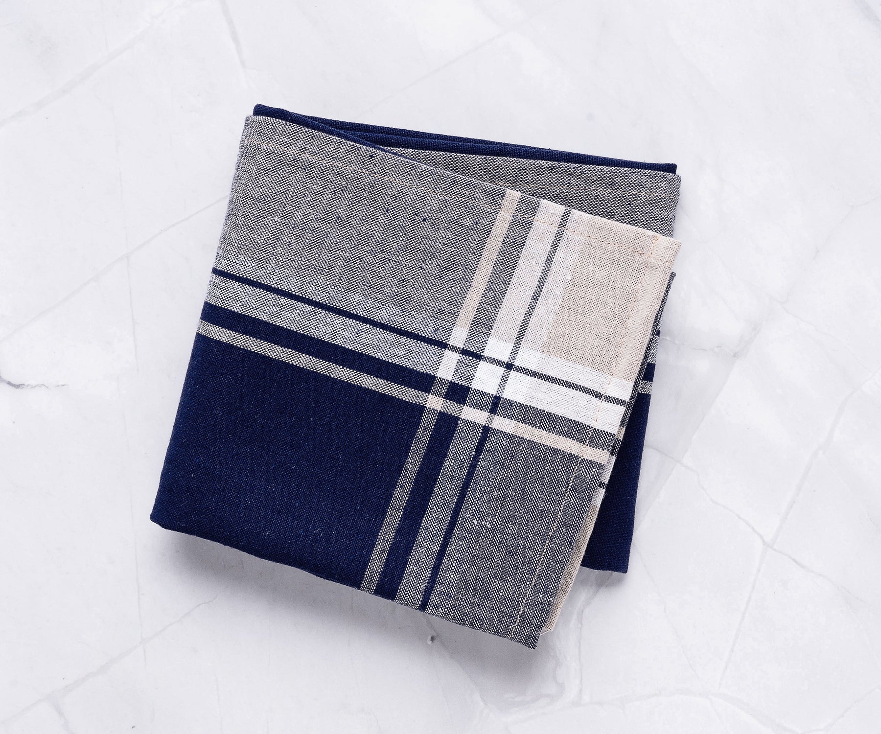 Blue and White Plaid Kitchen Towels Set of 6 - Blue Checkered, 100% Cotton,  Blue Kitchen Towels - Kitchen Hand Towels, Linen Tea Towels - Boho Dish