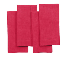 Coral Linen Napkins