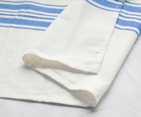 Classic Blue Striped Kitchen Towels – Durable & Reusable Cotton Dish Towels