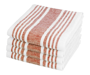 Premium quality linen napkins with delicate stripes, suitable for weddings and special events.