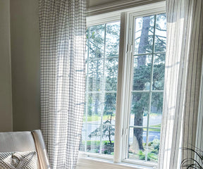 100 % Linen Curtains - White Curtains