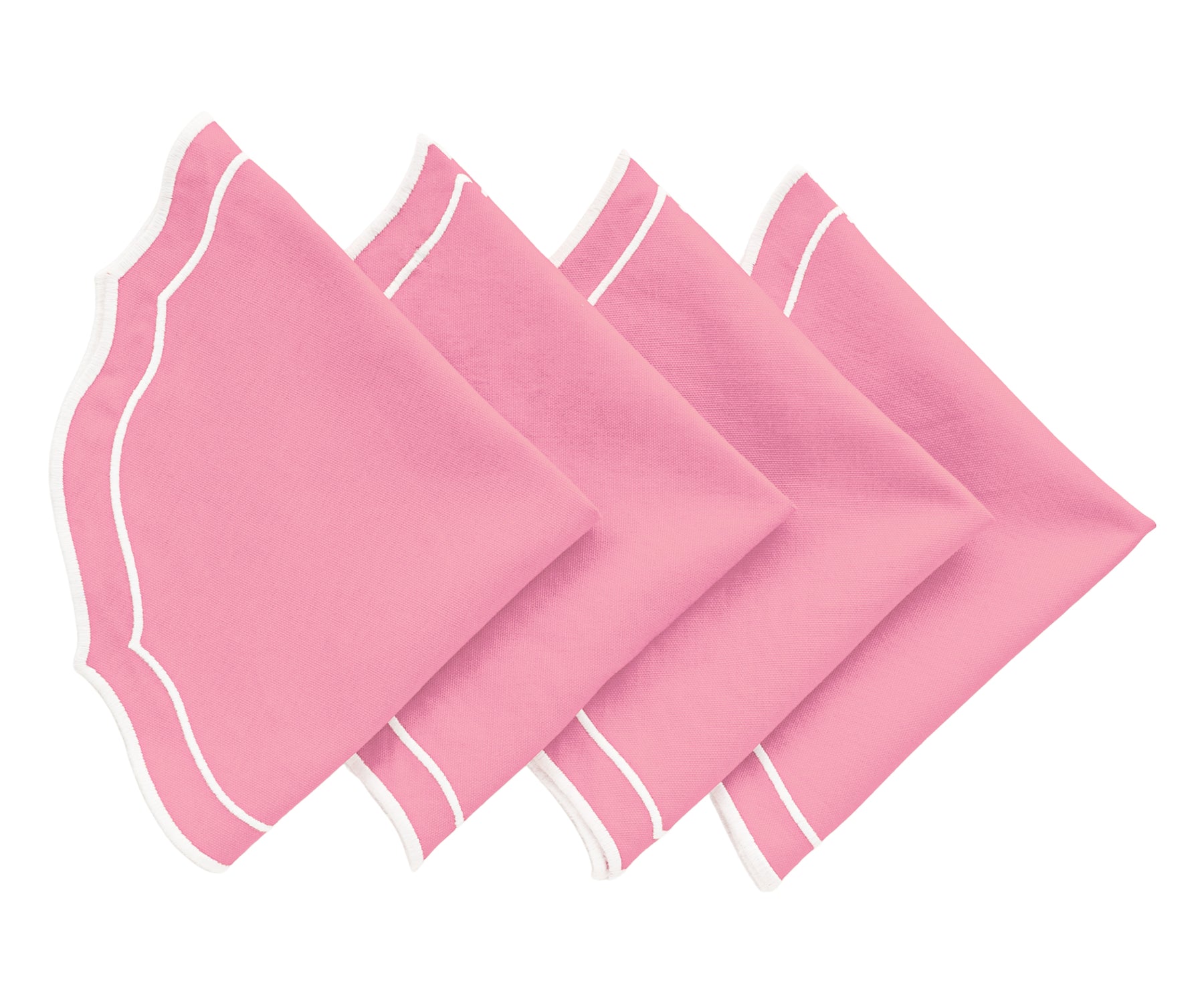 Pink Scalloped Placemats