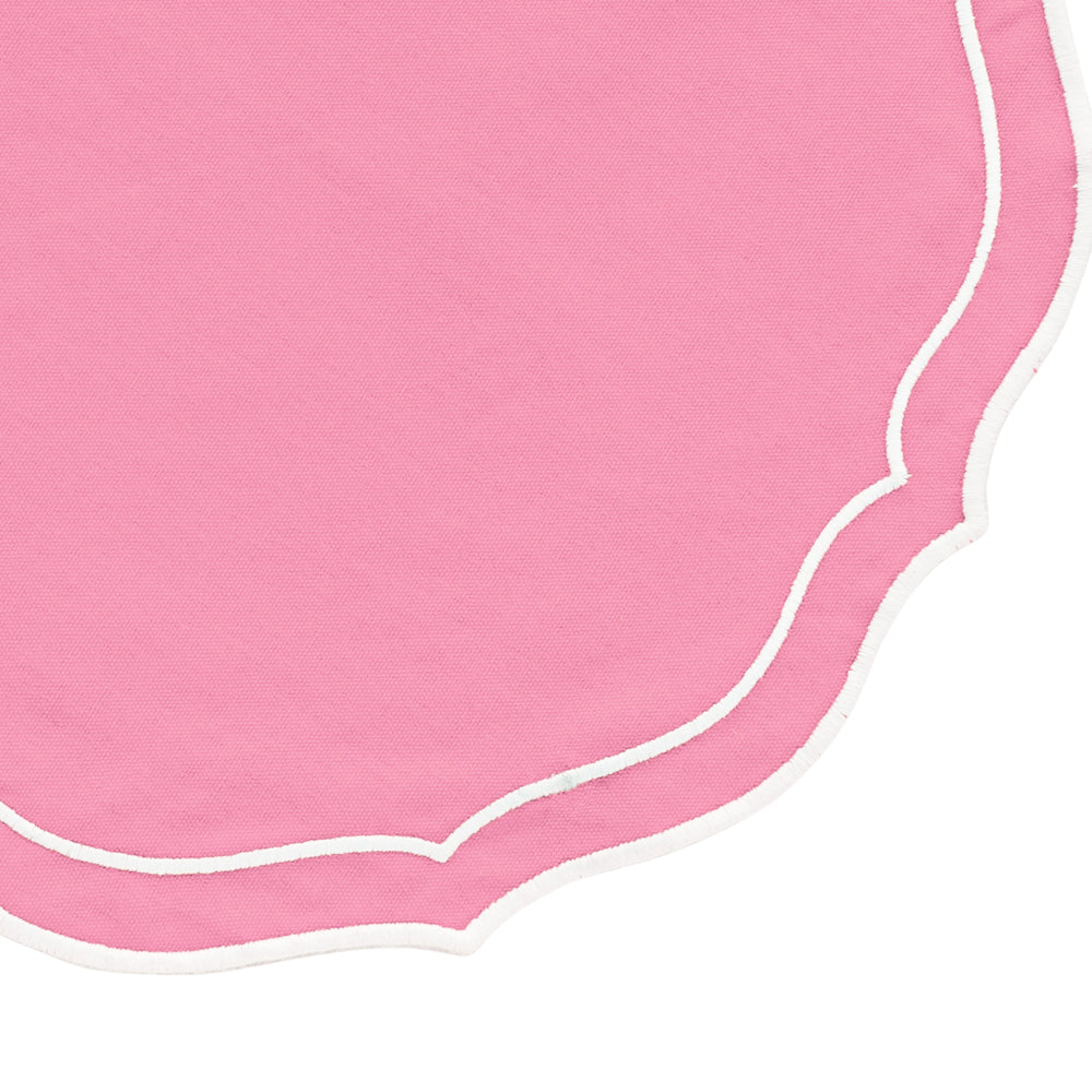 Pink Scalloped Placemats