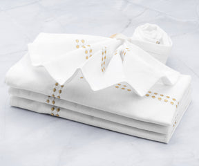 Gold Embroidered Pearls Napkins