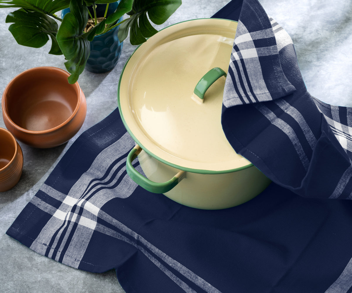 Blue French Kitchen Towels