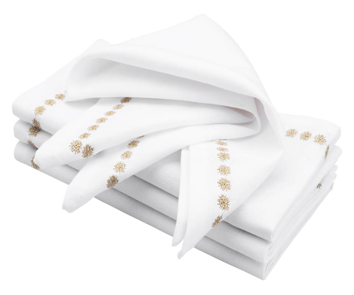 Gold napkins - All Cotton and linen 