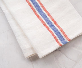 French Stripe Linen Dish Towels - Set of 2