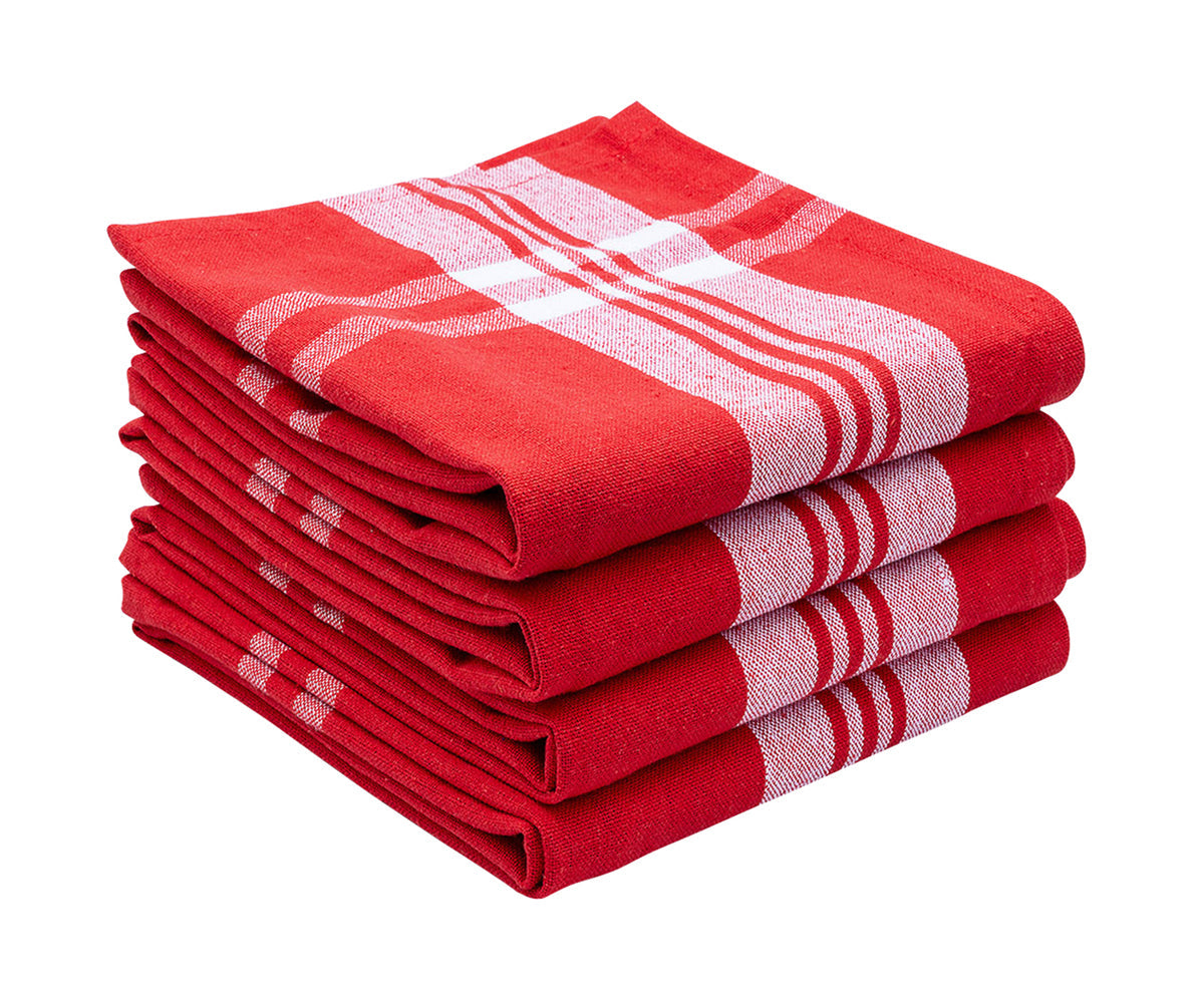 Red French Kitchen Towels