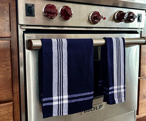 Blue French Kitchen Towels