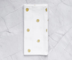 Printed Napkins - Metallic Gold Foil Napkins