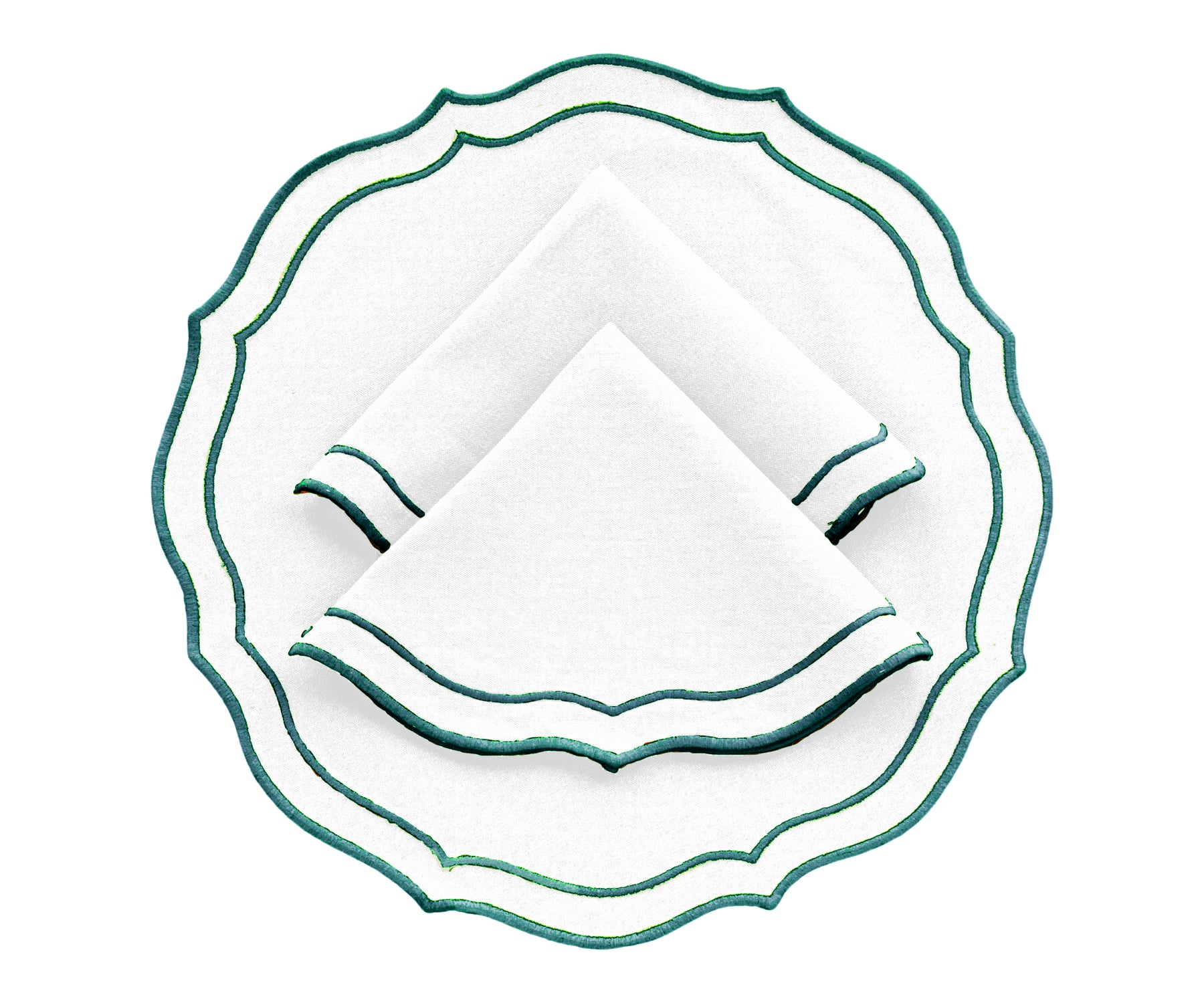 Round Scalloped Table Mats