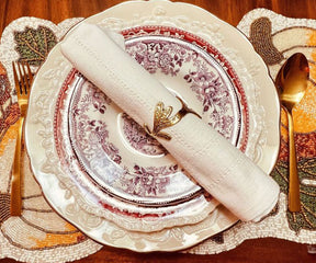 Ivory Double Hemstitch Napkins