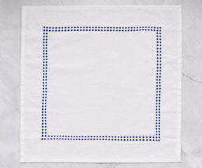 Blue Embroidered Pearls Napkins