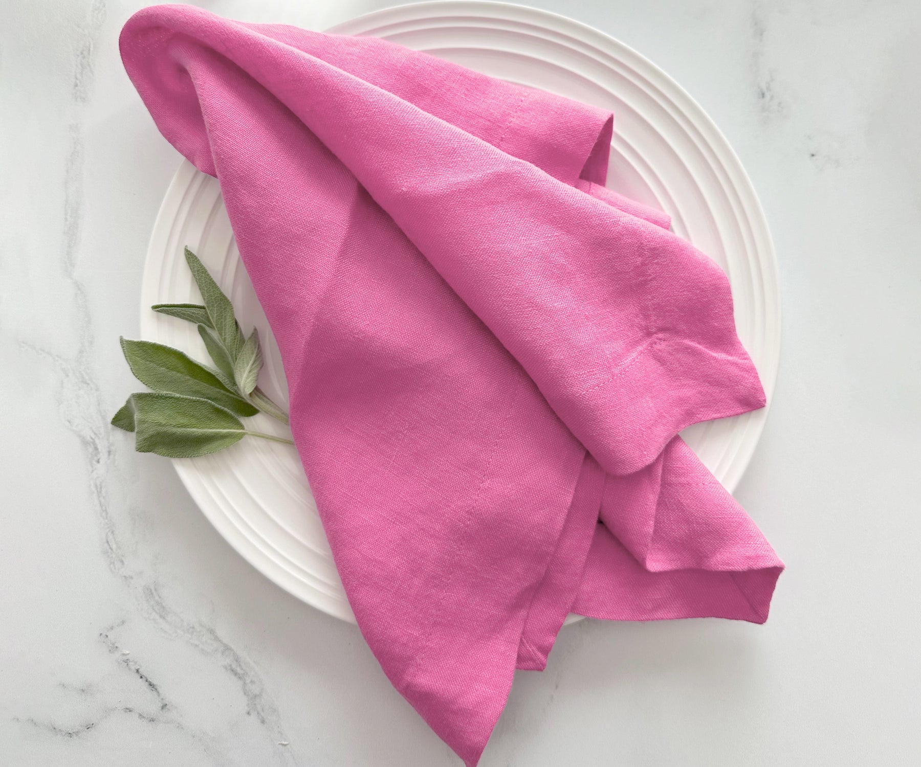 Baby Pink Linen Napkins