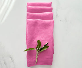 Baby Pink Linen Napkins