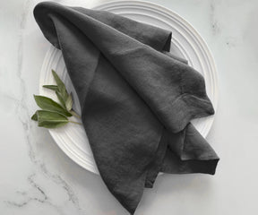 Black Linen Napkins