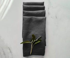 Black Linen Napkins