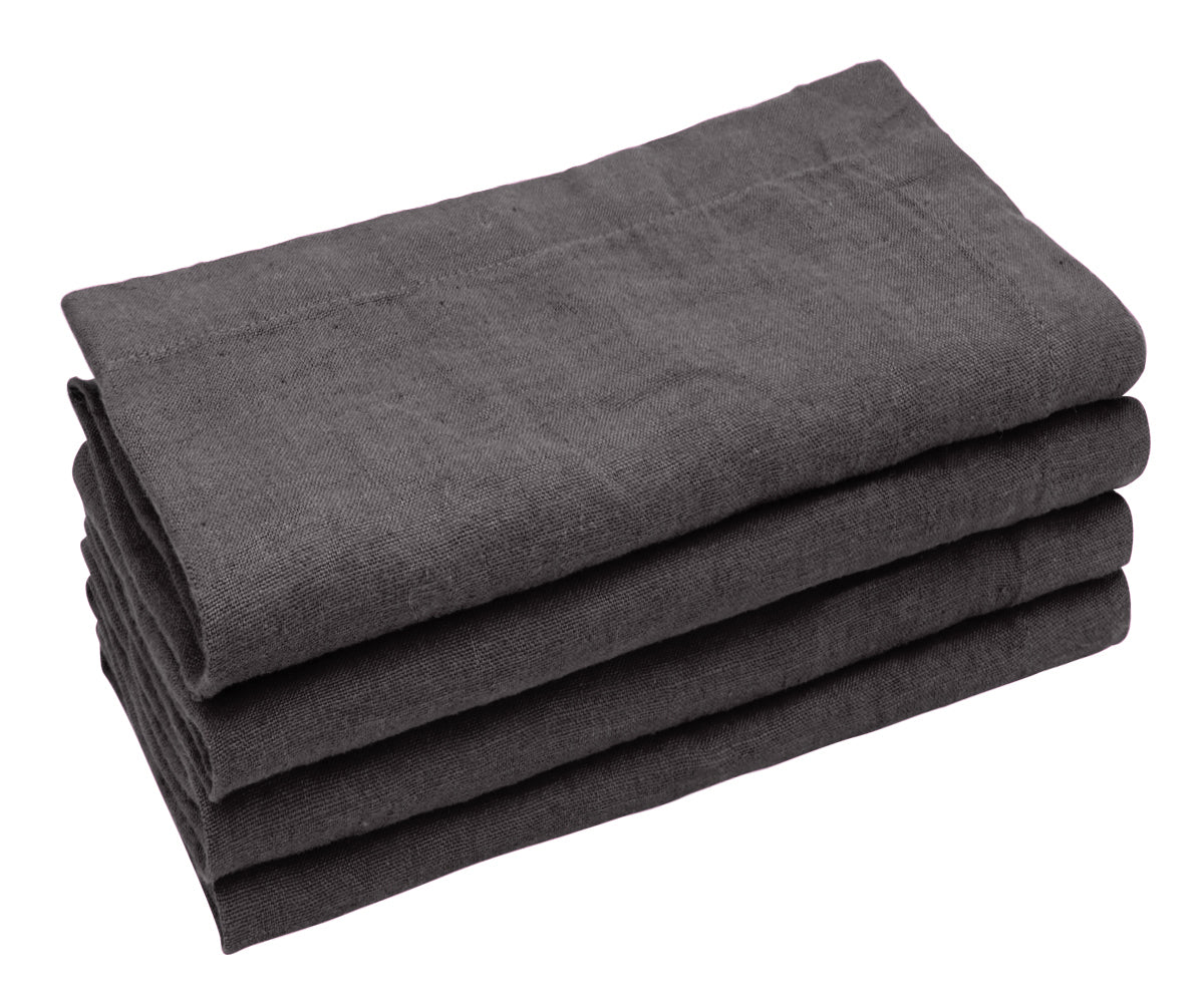 Black Linen Napkins