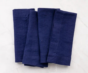 Plain Linen Napkins - Set of 4