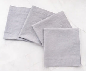 Plain Linen Napkins - Set of 4