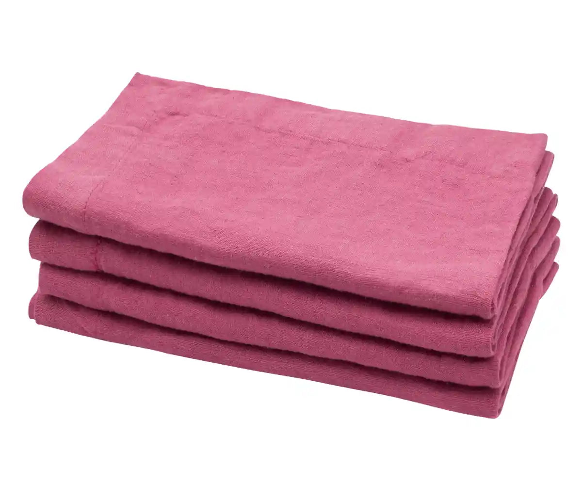 Plain Linen Napkins - Set of 4