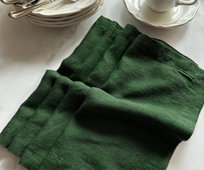 Green Linen Napkins