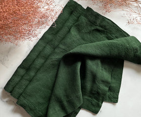 Green Linen Napkins