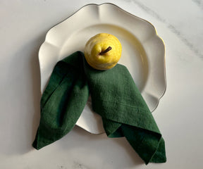 Green Linen Napkins