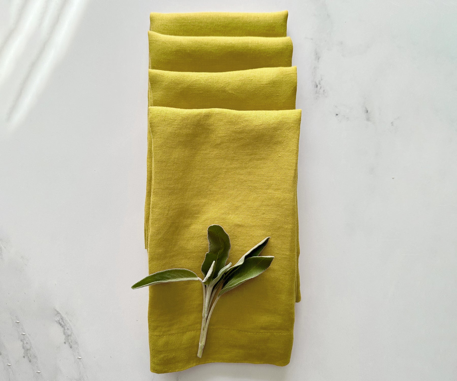 Pear Linen Napkins Set of 4