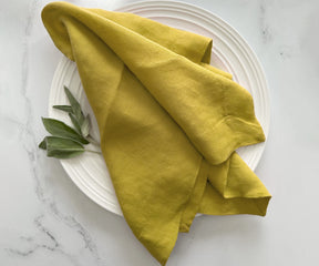 Pear Linen Napkins Set of 4