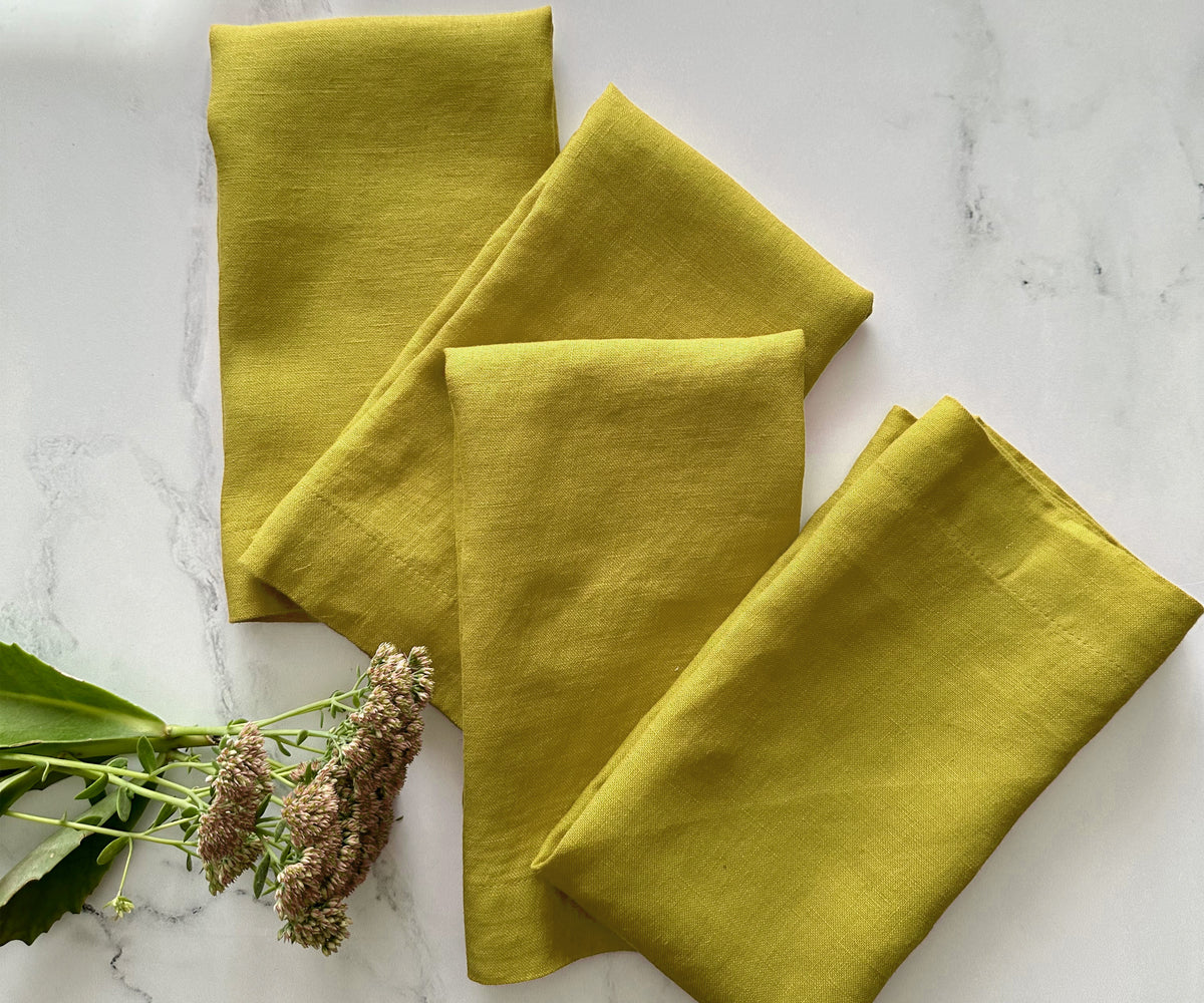 Pear Linen Napkins