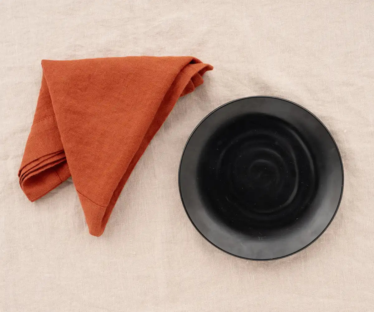 Plain Linen Napkins - Set of 4