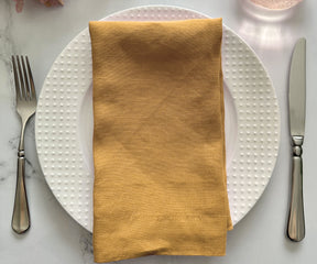 Ochre Linen Napkins