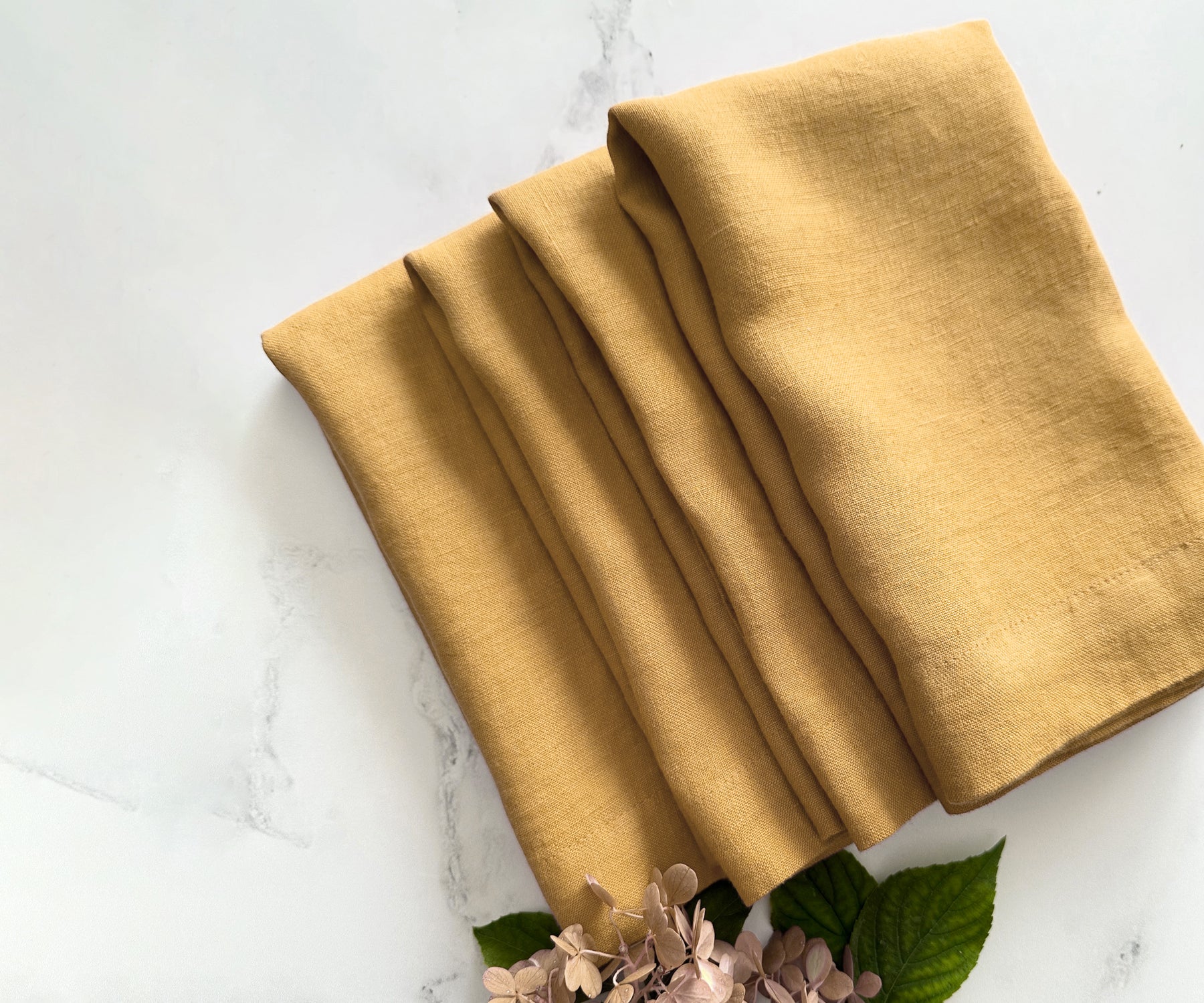 Ochre Linen Napkins