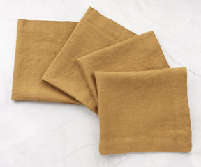 Ochre Linen Napkins