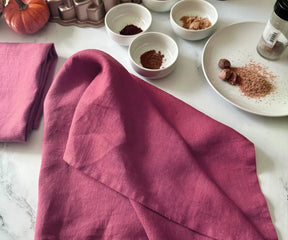 Plain Linen Kitchen Towels - Set of 2