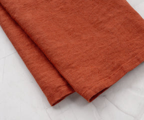 Indulge in the luxury of our linen towels, a personalized touch for your home.
