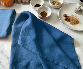 Plain Linen Kitchen Towels - Set of 2