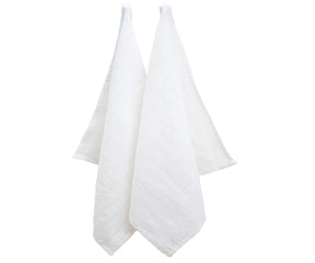 Plain Linen Kitchen Towels - Set of 2