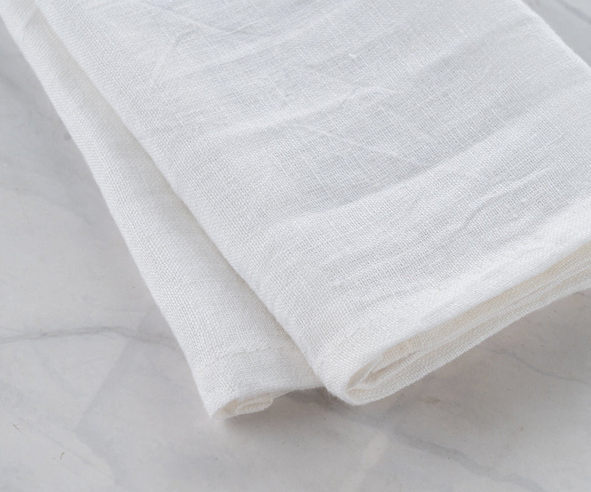 Plain Linen Kitchen Towels - Set of 2